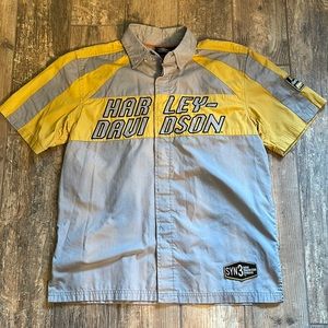 Breathable Harley Davidson Button Up